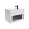 Castello Usa Nile 30-inch White Vanity Set with White Top and Black Handles CB-MC-30W-BL-2053-WH - alternate 2